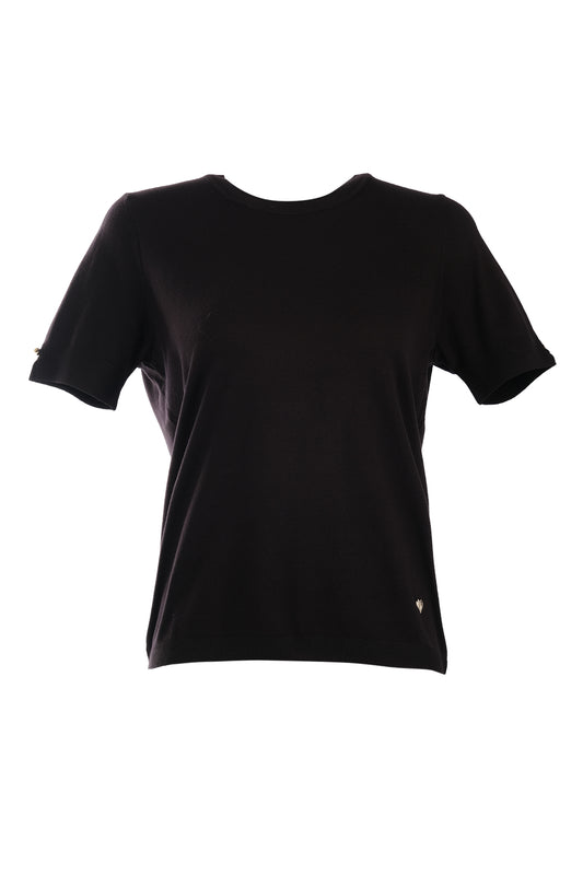 Vedi-bb Kadın Kısa Kol Minimalist Kazak - Günlük Şıklık