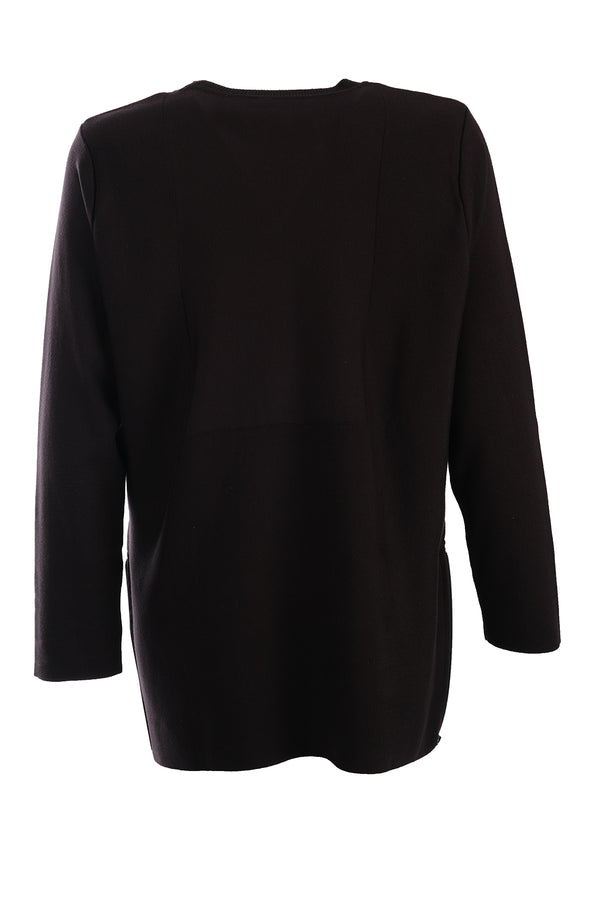 Vedi-bb Oversize Uzun Kol Midi Kazak - Minimalist Günlük Stil