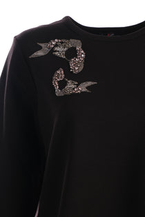 Vedi-bb Kadın Oversize Minimalist Sweatshirt - Günlük Kullanım