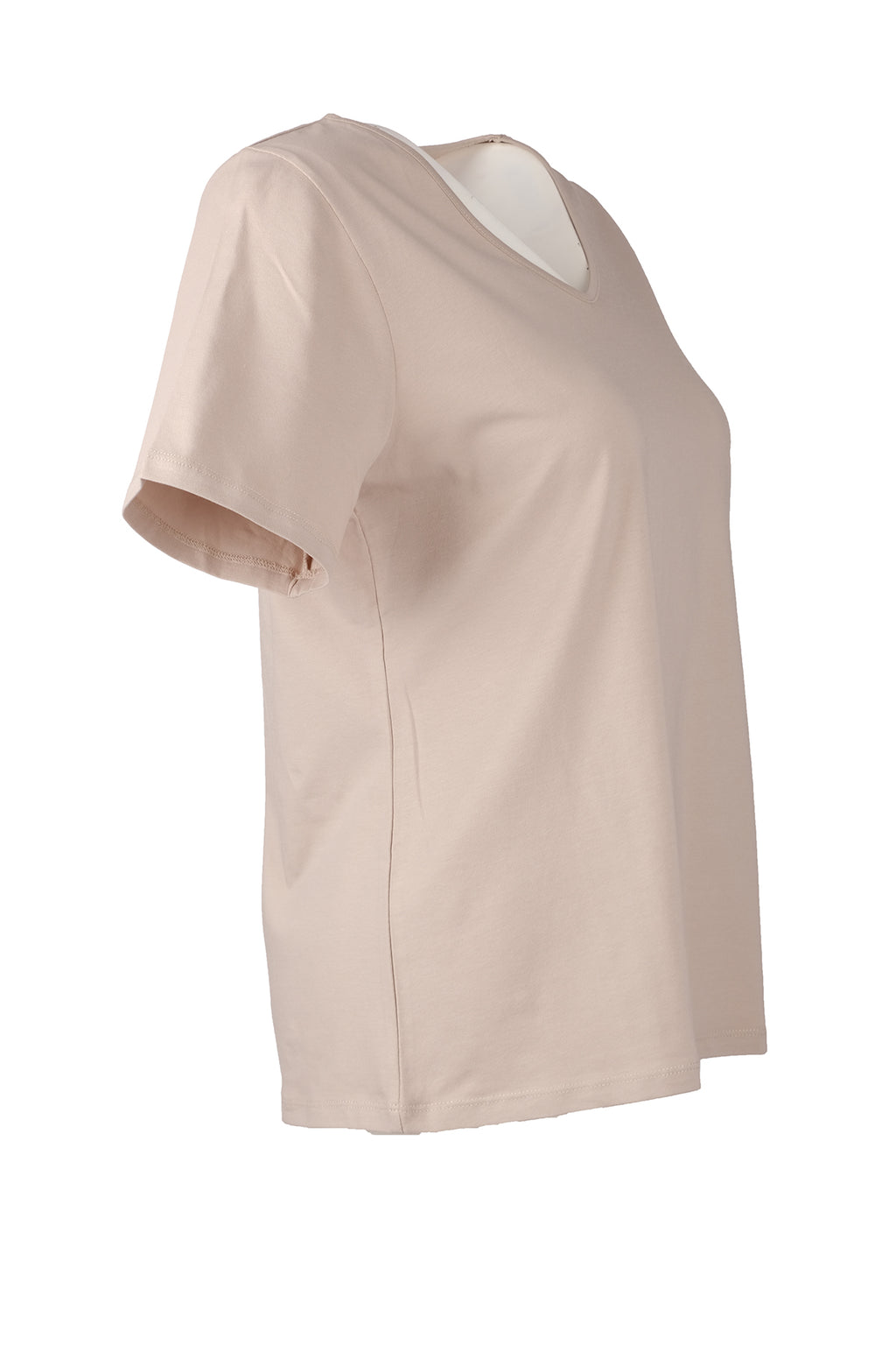 Vedi-bb Oversize V Yaka Kadın T-Shirt - Minimalist Stil