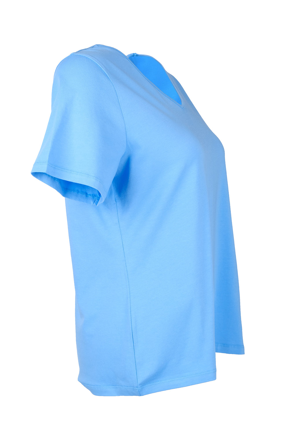 Vedi-bb Oversize V Yaka Kadın T-Shirt - Minimalist Stil