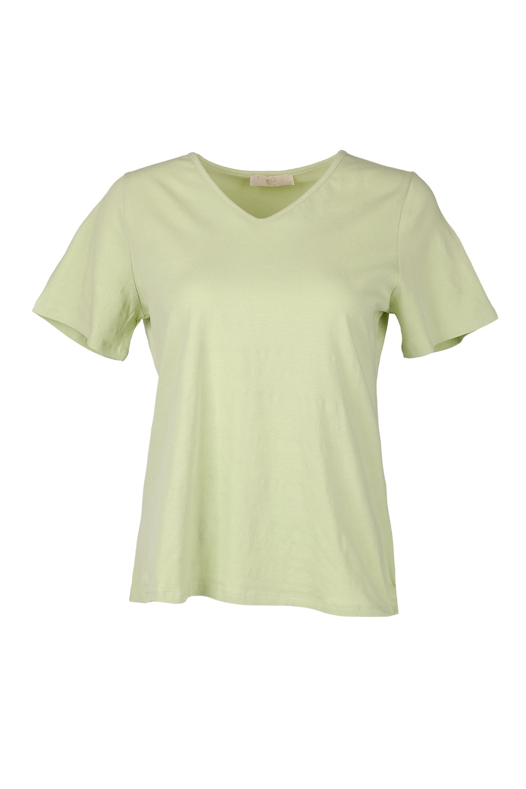 Vedi-bb Oversize V Yaka Kadın T-Shirt - Minimalist Stil