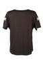 Vedi-bb Oversize V Yaka Kısa Kol Dekoratif Kadın T-Shirt