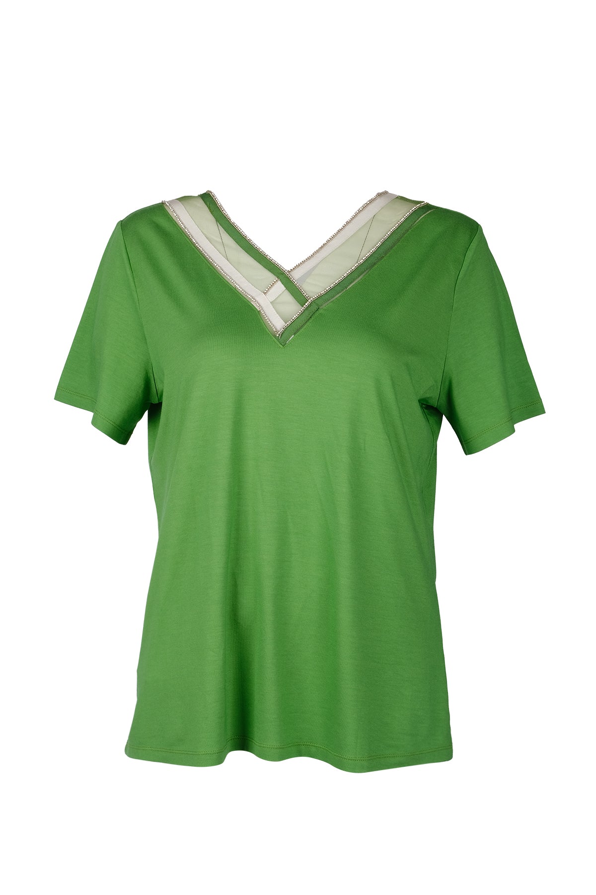 Vedi-bb Minimalist Oversize V Yaka Kadın T-Shirt - Kısa Kol Translation missing: tr.content.product_image_main