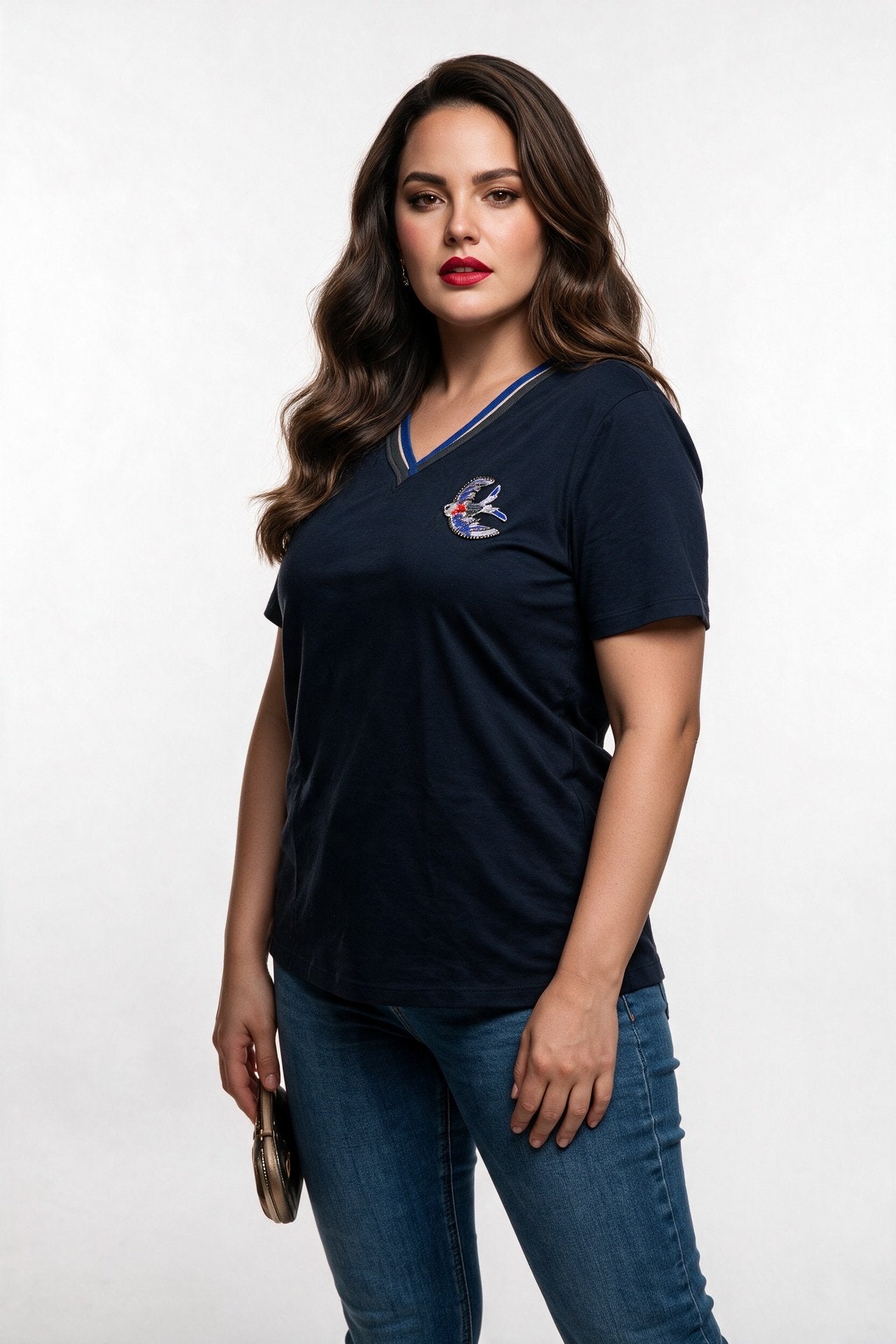 Vedi-bb Kadın T-Shirt 26XY7044 İkincil görsel