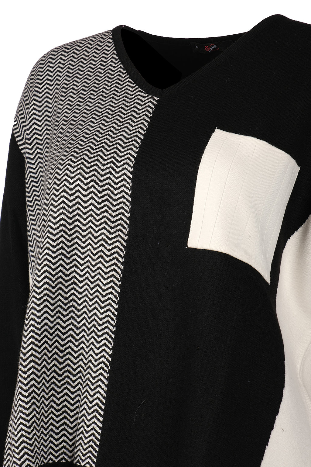 Vedi-bb Oversize V Yaka Triko Kazak - Minimalist Stil - Günlük