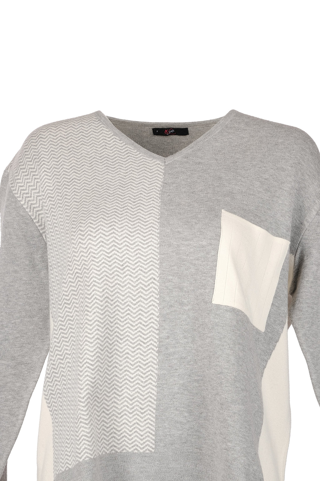 Vedi-bb Oversize V Yaka Triko Kazak - Minimalist Stil - Günlük