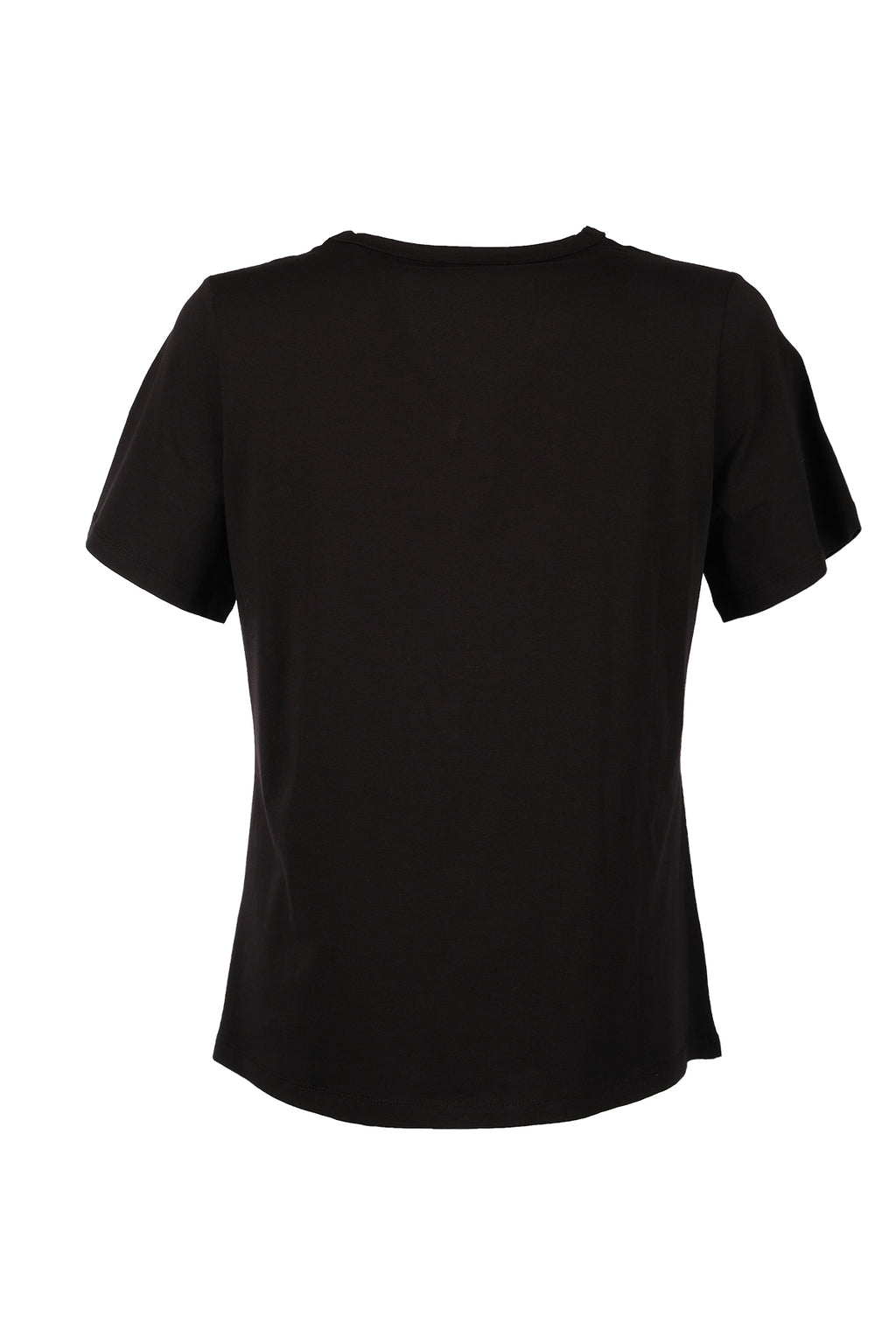 Vedi-bb Minimalist Oversize V Yaka Kısa Kol Kadın T-Shirt - Günlük Kullanım