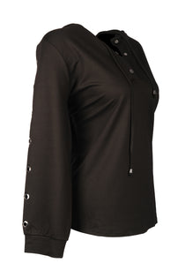 Vedi-bb Oversize Kapüşonlu Uzun Kol Kadın Sweatshirt - Günlük Rahat Şık
