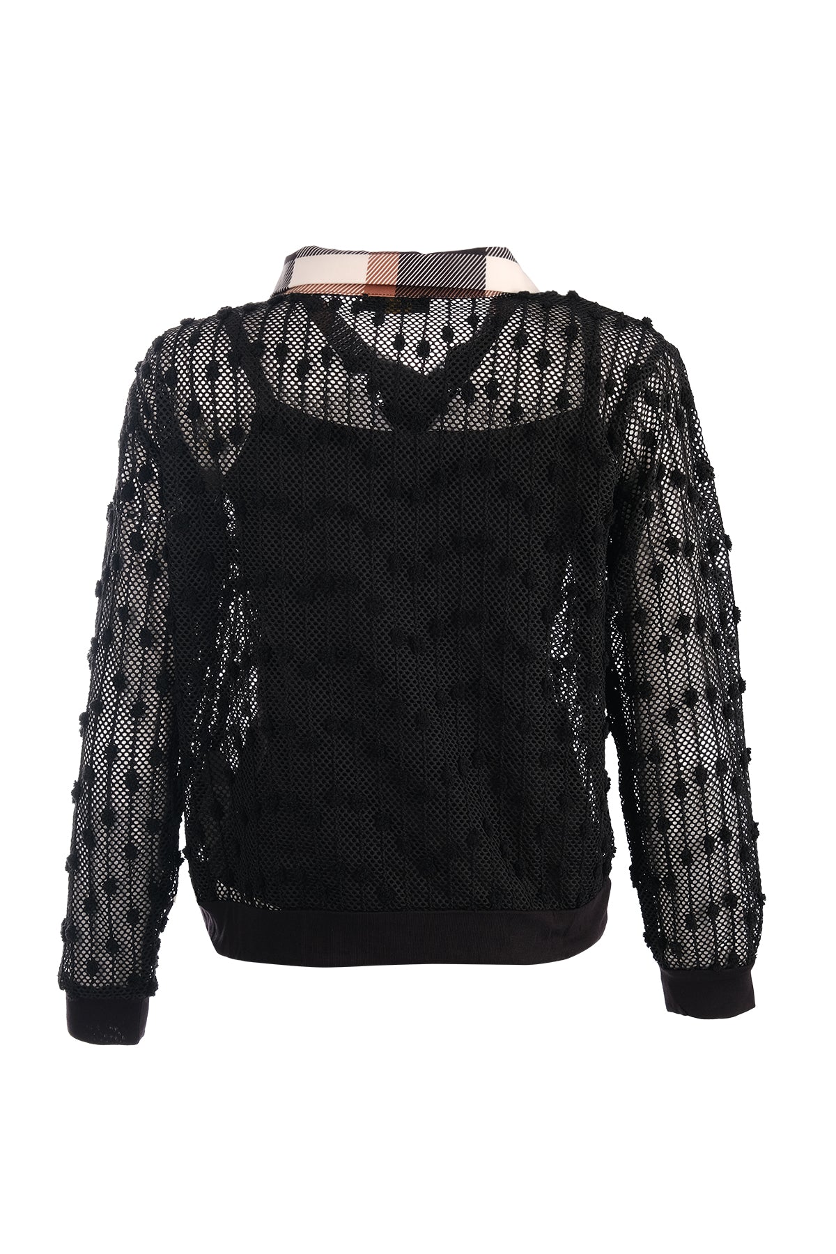 Vedi Oversize Uzun Kol Minimalist File Detaylı Kadın Bluz