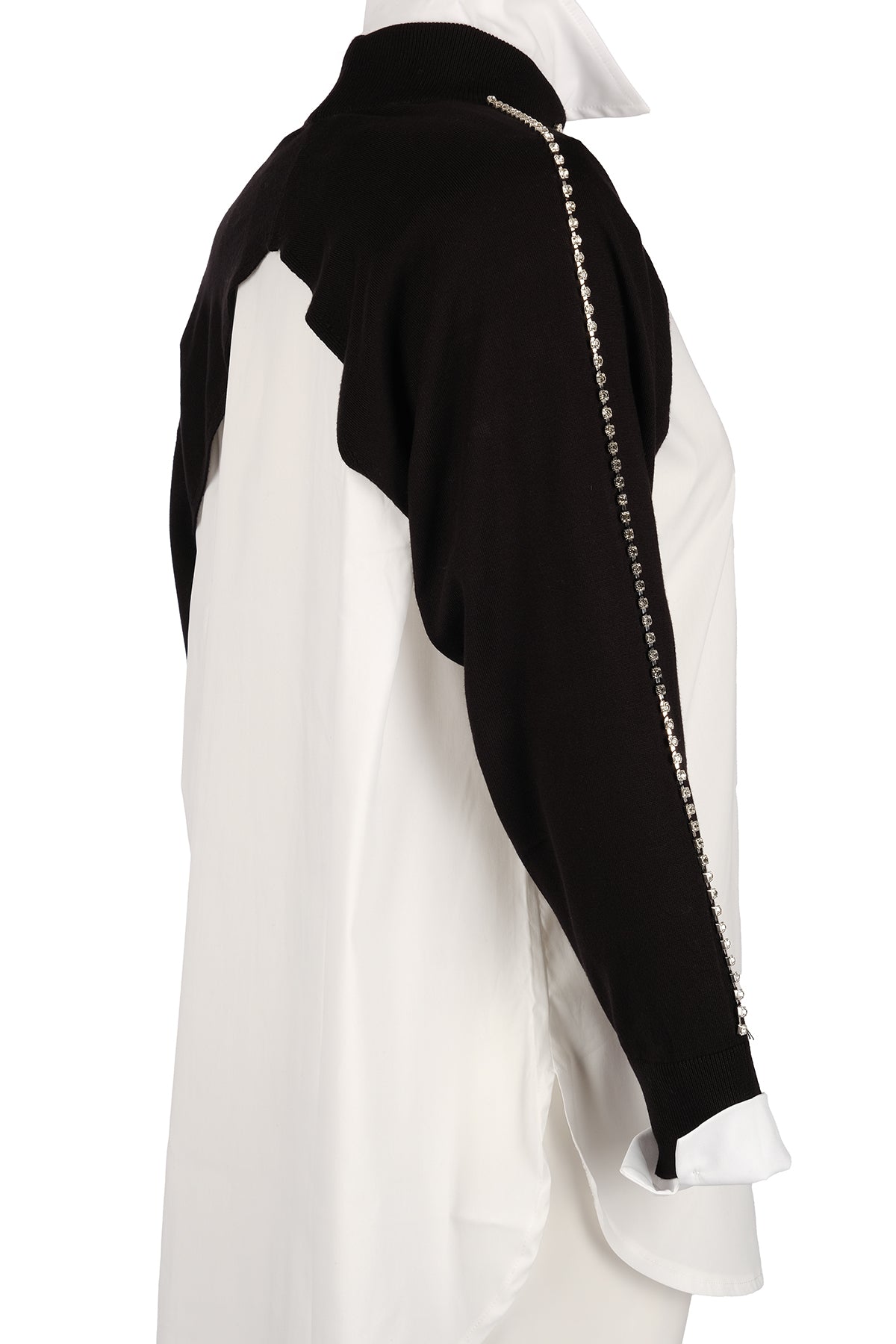 Vedi Oversize Boğazlı Uzun Kol Minimalist Kadın Bolero - VD4030