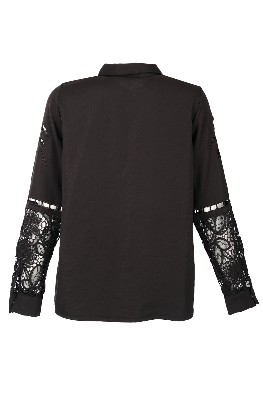 Vedi Oversize Dantelli Uzun Kol Gömlek - Minimalist Tarz
