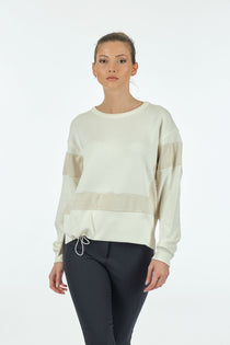 Vedi Minimalist Oversize Uzun Kol Kadın Sweatshirt - Rahat ve Şık
