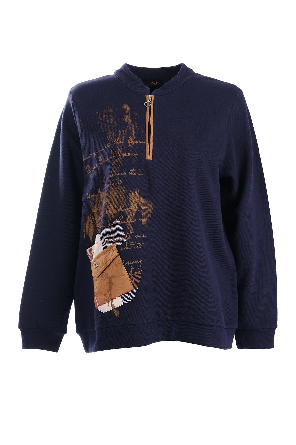 Vedi Oversize Uzun Kol Kadın Sweatshirt - Minimalist Günlük Translation missing: tr.content.product_image_main