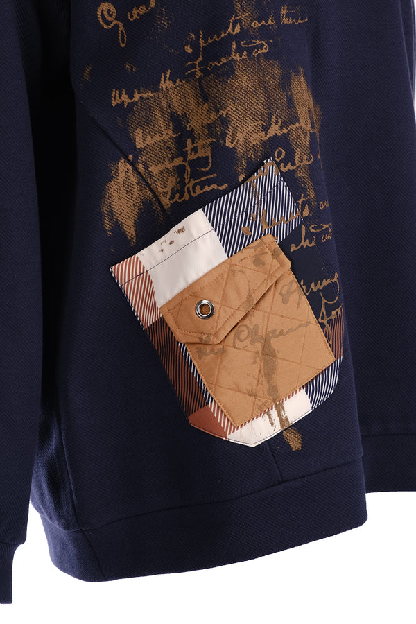 Vedi Oversize Uzun Kol Kadın Sweatshirt - Minimalist Günlük