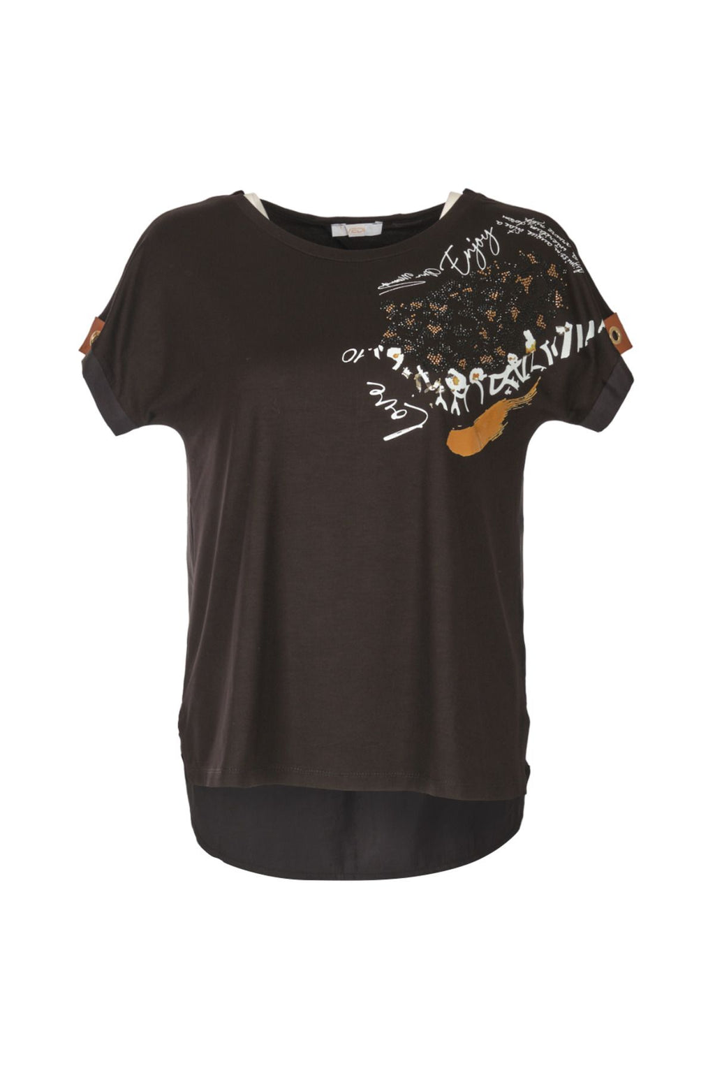Vedi Oversize Minimalist Kadın T-Shirt - Günlük Kombinler İçin