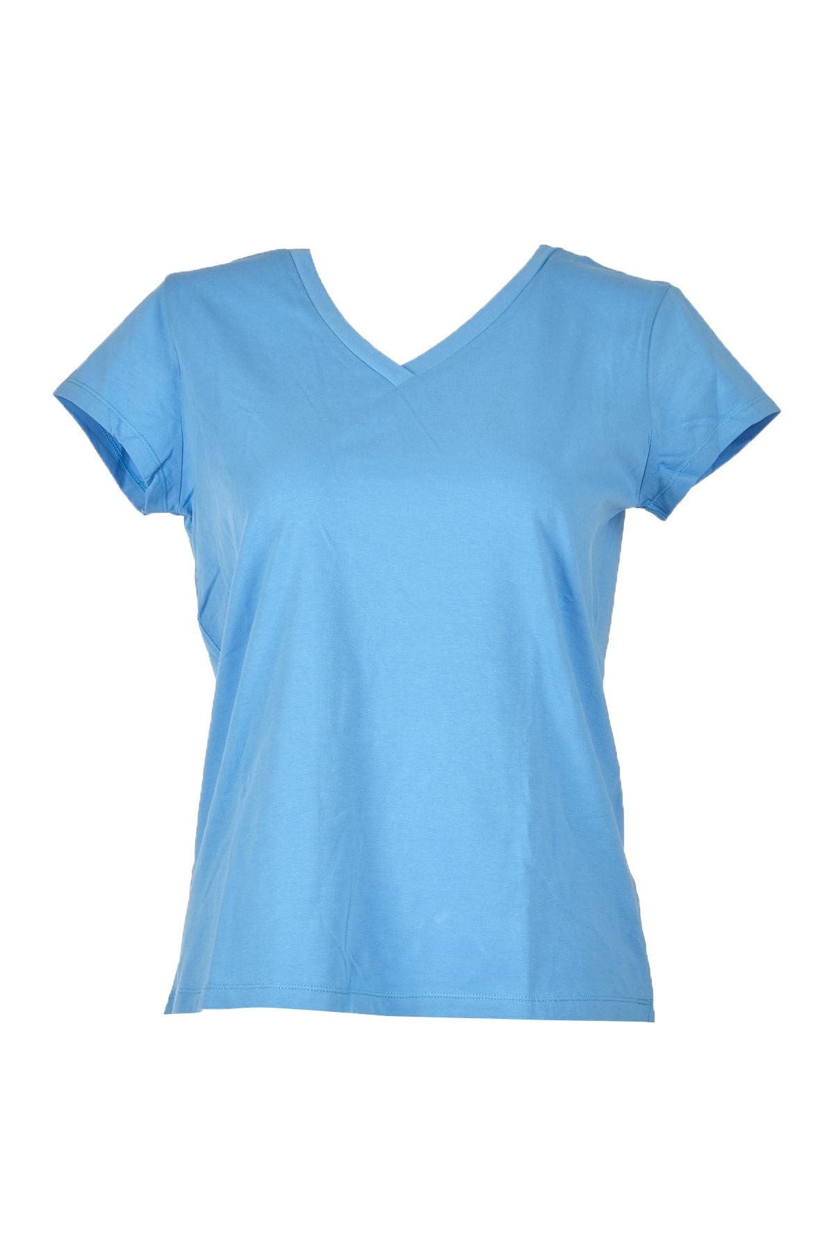 Vedi Minimalist V Yaka Kısa Kol Kadın T-Shirt - Günlük Kombinler İçin! Translation missing: tr.content.product_image_main