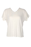 Vedi Oversize Minimalist Kadın T-Shirt - Kısa Kol Rahat Günlük