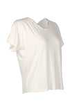 Vedi Oversize Minimalist Kadın T-Shirt - Kısa Kol Rahat Günlük