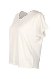 Vedi Oversize Minimalist Kadın T-Shirt - Kısa Kol Rahat Günlük