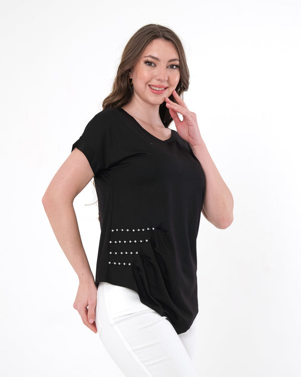 Vedi Minimalist Oversize Kısa Kol T-Shirt - Günlük Şıklık