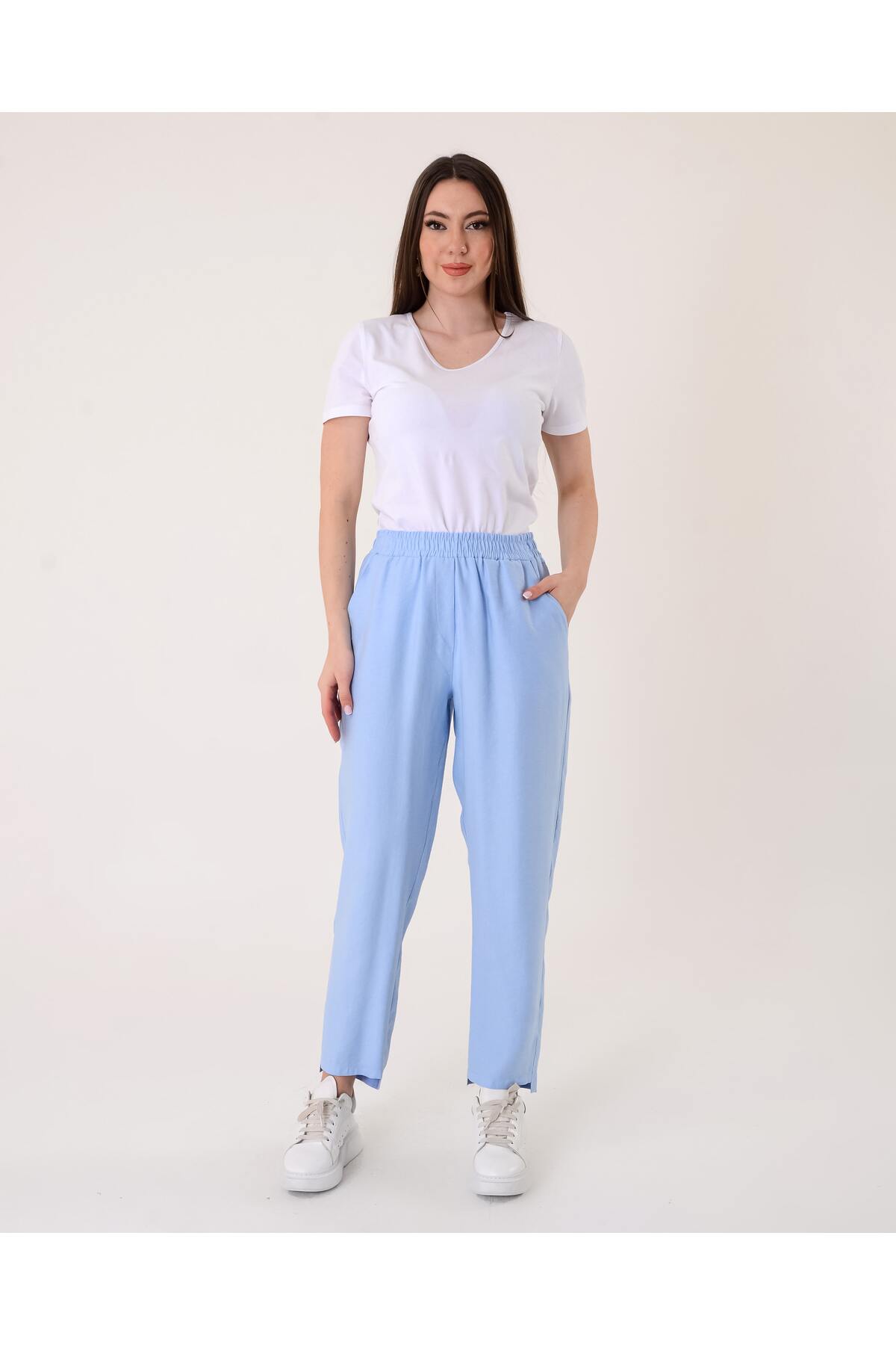 Vedi Minimalist Crop Pantolon - Günlük Kullanım için Rahat ve Şık