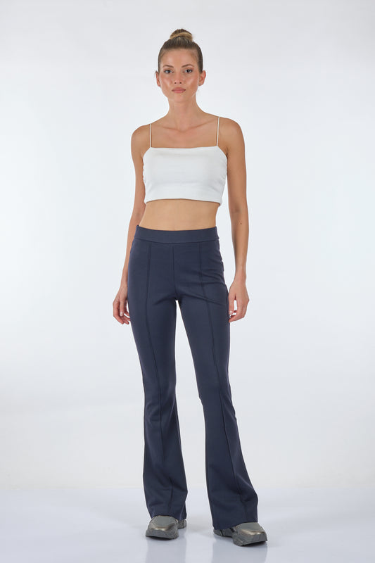 Vedi Minimalist Midi Flared Pantolon - Günlük & Şık Kombinler