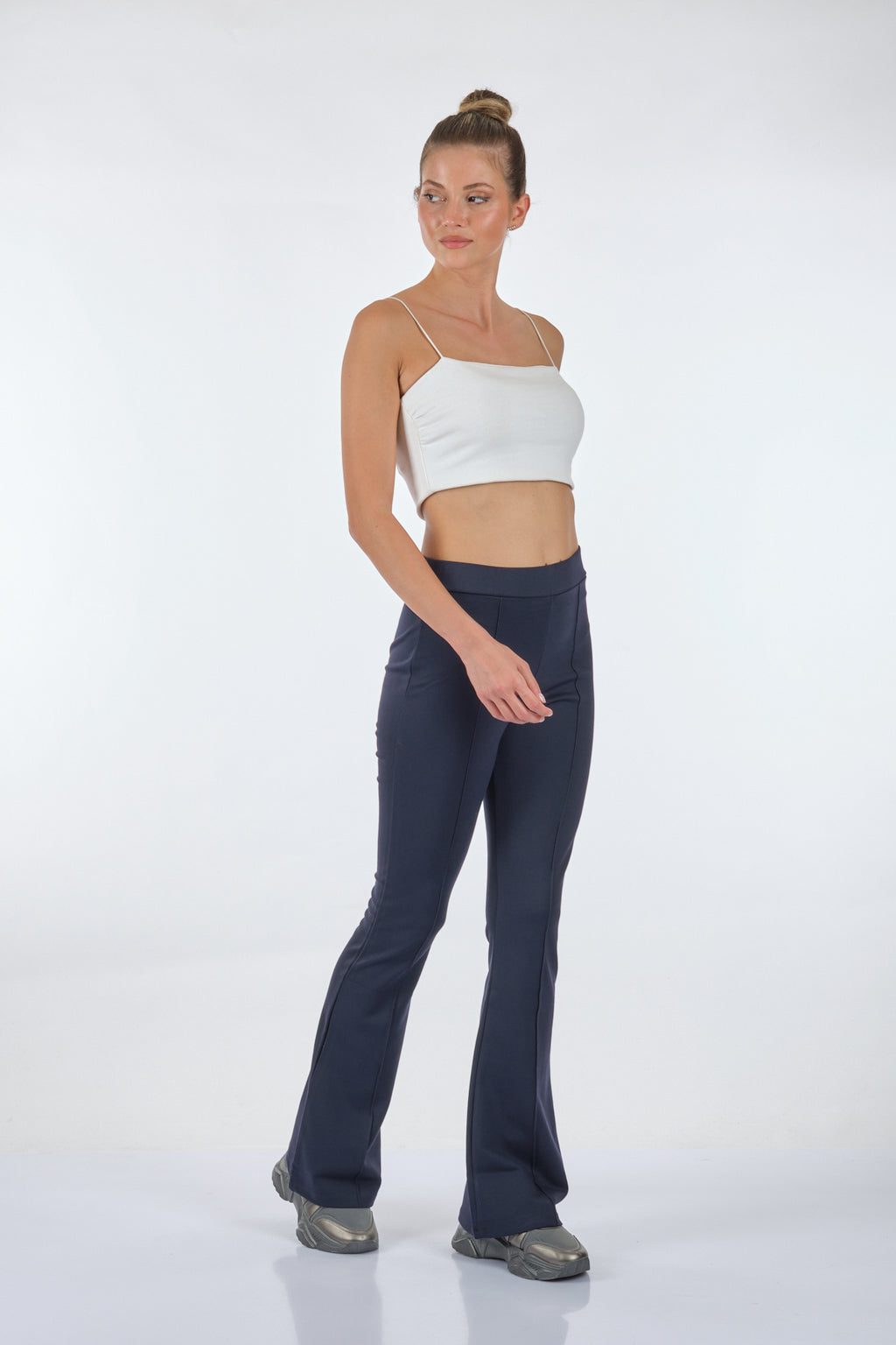 Vedi Minimalist Midi Flared Pantolon - Günlük & Şık Kombinler