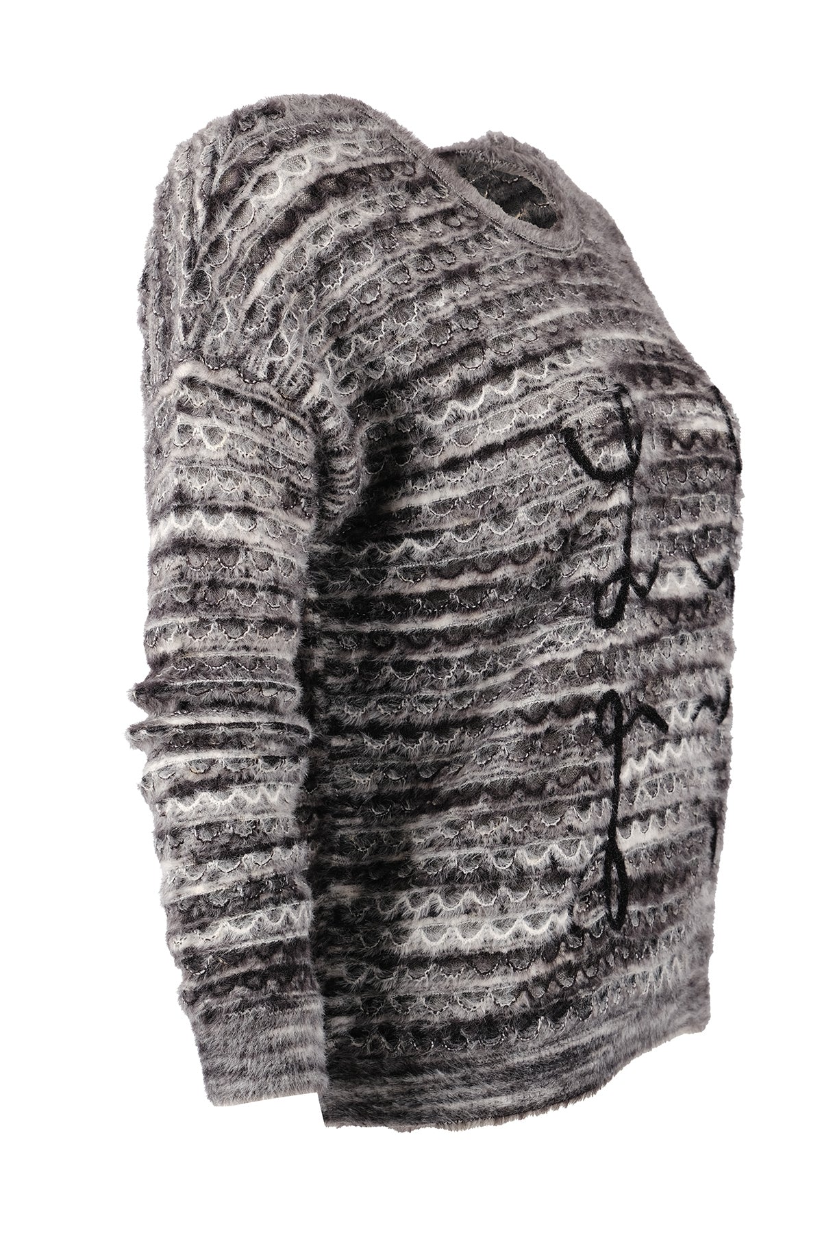 Vedi Minimalist Oversize 3/4 Kol Kadın Kazak - Günlük Kullanım