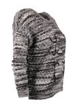 Vedi Minimalist Oversize 3/4 Kol Kadın Kazak - Günlük Kullanım