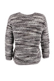 Vedi Minimalist Oversize 3/4 Kol Kadın Kazak - Günlük Kullanım
