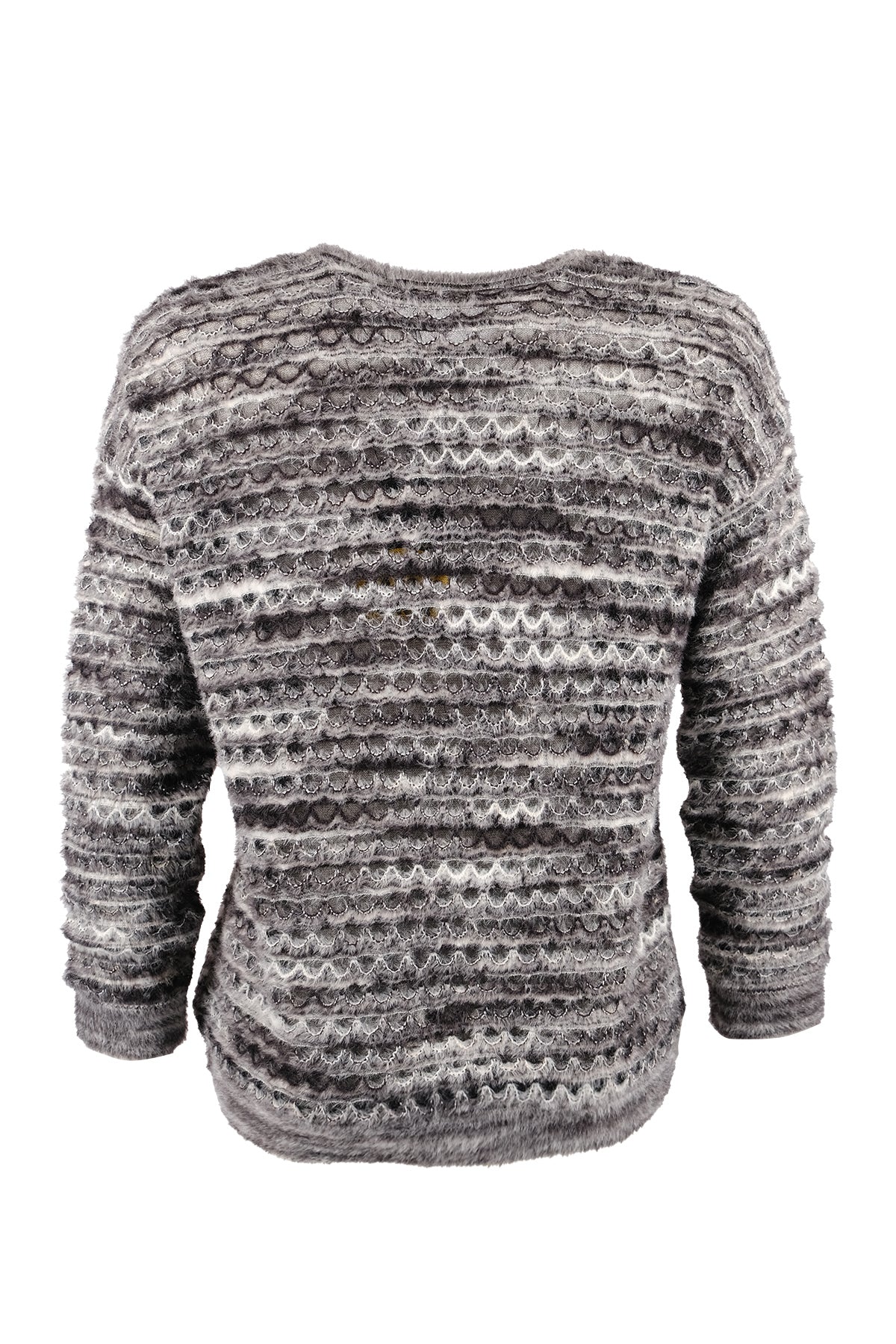 Vedi Minimalist Oversize 3/4 Kol Kadın Kazak - Günlük Kullanım
