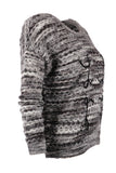 Vedi Minimalist Oversize 3/4 Kol Kadın Kazak - Günlük Kullanım