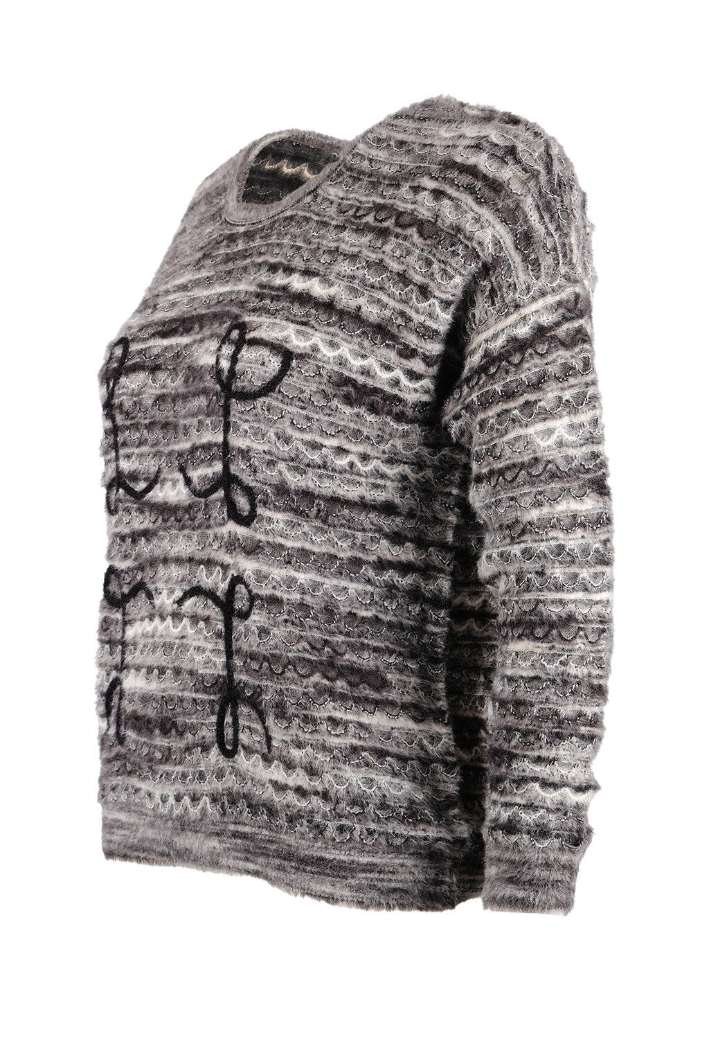 Vedi Minimalist Oversize 3/4 Kol Kadın Kazak - Günlük Kullanım