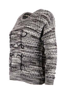 Vedi Minimalist Oversize 3/4 Kol Kadın Kazak - Günlük Kullanım