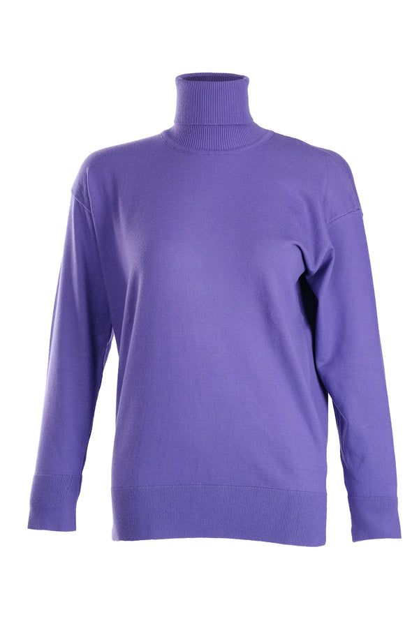 Vedi Oversize Boğazlı Uzun Kol Kadın Triko - Minimalist ve Rahat