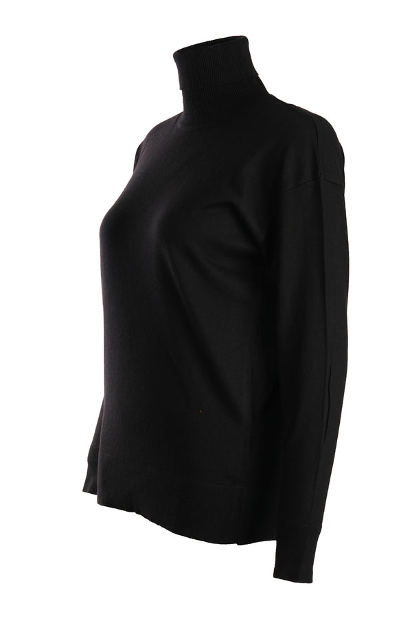 Vedi Oversize Boğazlı Uzun Kol Kadın Triko - Minimalist ve Rahat