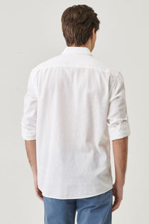 Wrangler Minimalist 3/4 Kol Erkek Keten Gömlek - Günlük Şıklık