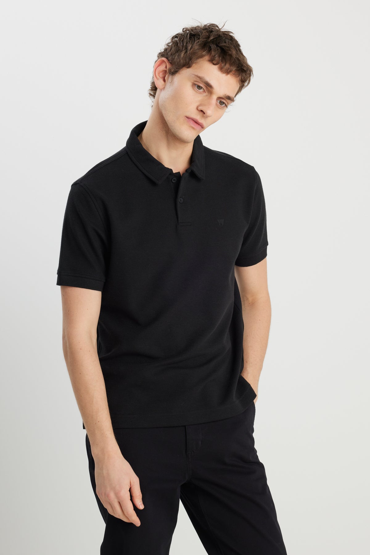 Wrangler Erkek Minimalist Polo Yaka Kısa Kol T-Shirt - Günlük Stil Translation missing: tr.content.product_image_main