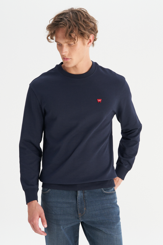 Wrangler Erkek Regular Fit Normal Kesim Bisiklet Yaka Logo Detaylı Sweatshirt