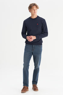 Wrangler Erkek Regular Fit Normal Kesim Bisiklet Yaka Logo Detaylı Sweatshirt