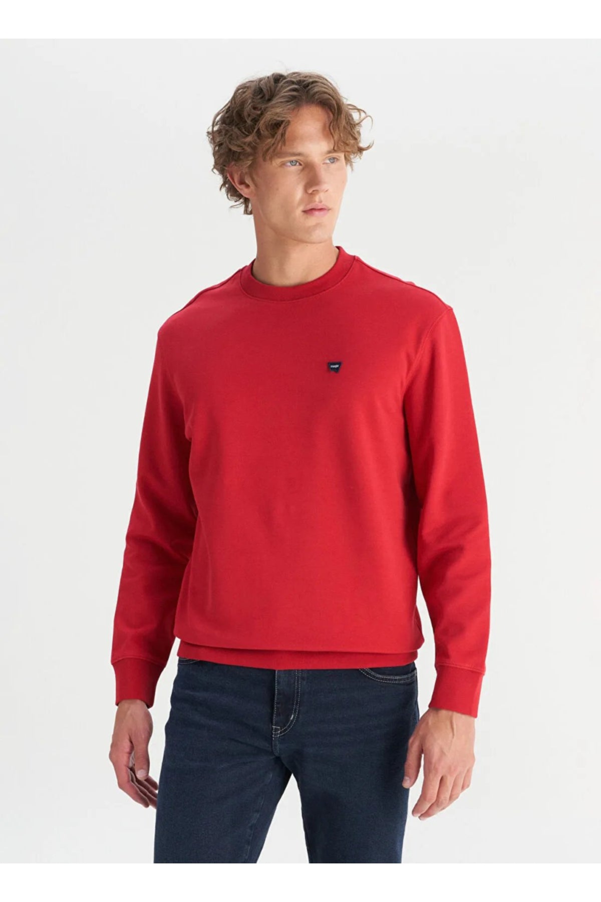 Wrangler Erkek Regular Fit Normal Kesim Bisiklet Yaka Logo Detaylı Sweatshirt Translation missing: tr.content.product_image_secondary