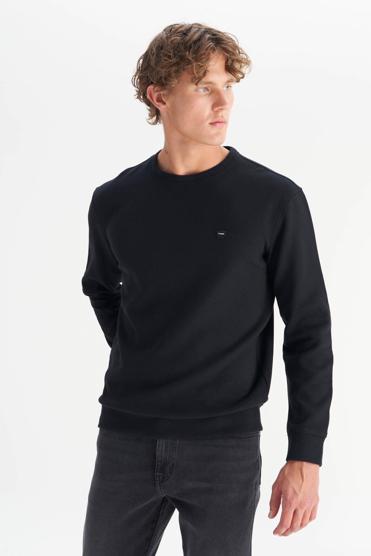 Wrangler Erkek Regular Fit Normal Kesim Bisiklet Yaka Selanik Örgü Sweatshirt Translation missing: tr.content.product_image_secondary