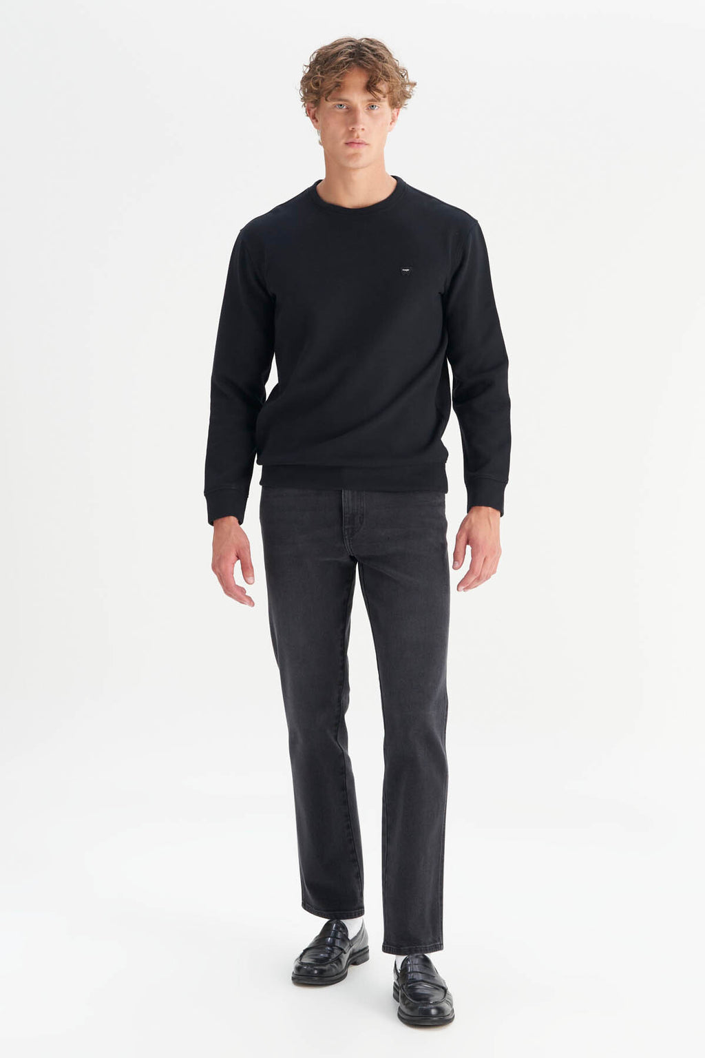 Wrangler Erkek Regular Fit Normal Kesim Bisiklet Yaka Selanik Örgü Sweatshirt