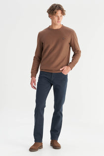 Wrangler Erkek Regular Fit Normal Kesim Bisiklet Yaka Selanik Örgü Sweatshirt