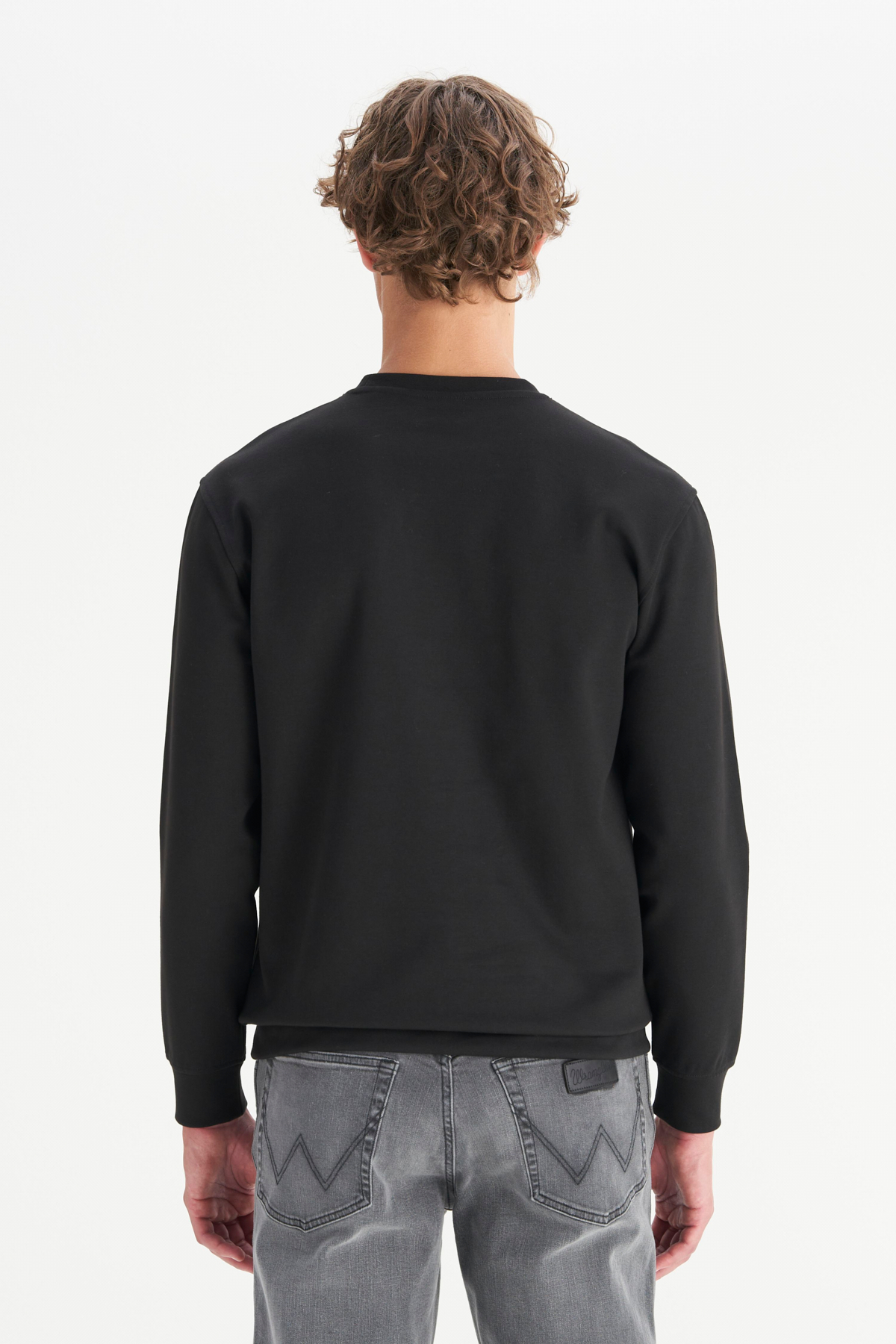 Wrangler Erkek Regular Fit Normal Kesim Bisiklet Yaka Sweatshirt