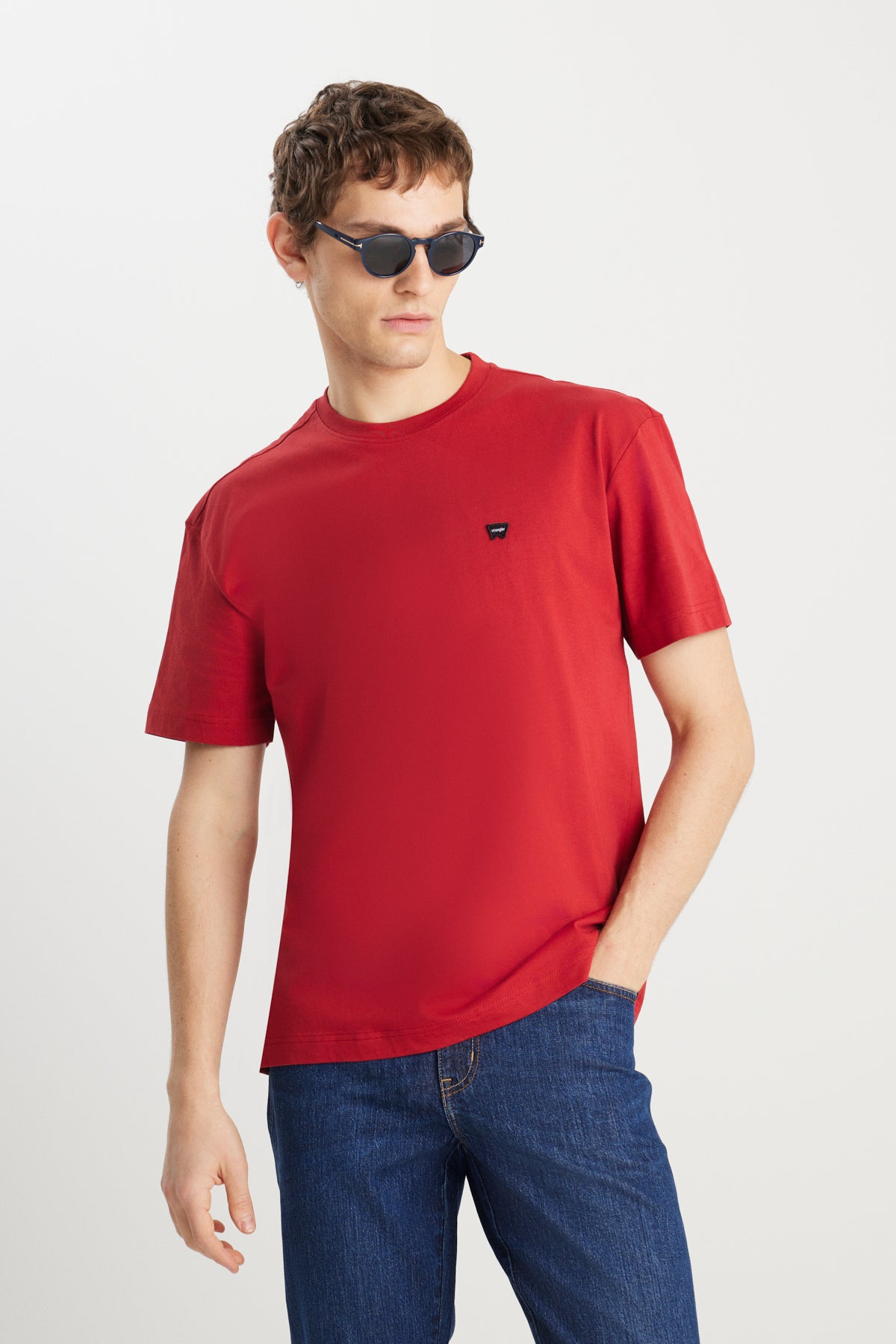 Wrangler Erkek Relaxed Fit Geniş Kesim T-Shirt MW7NM203877600 Translation missing: tr.content.product_image_main