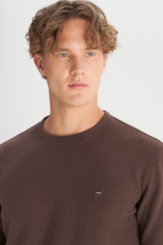 Wrangler Erkek Regular Fit Normal Kesim Bisiklet Yaka Selanik Örgü Sweatshirt