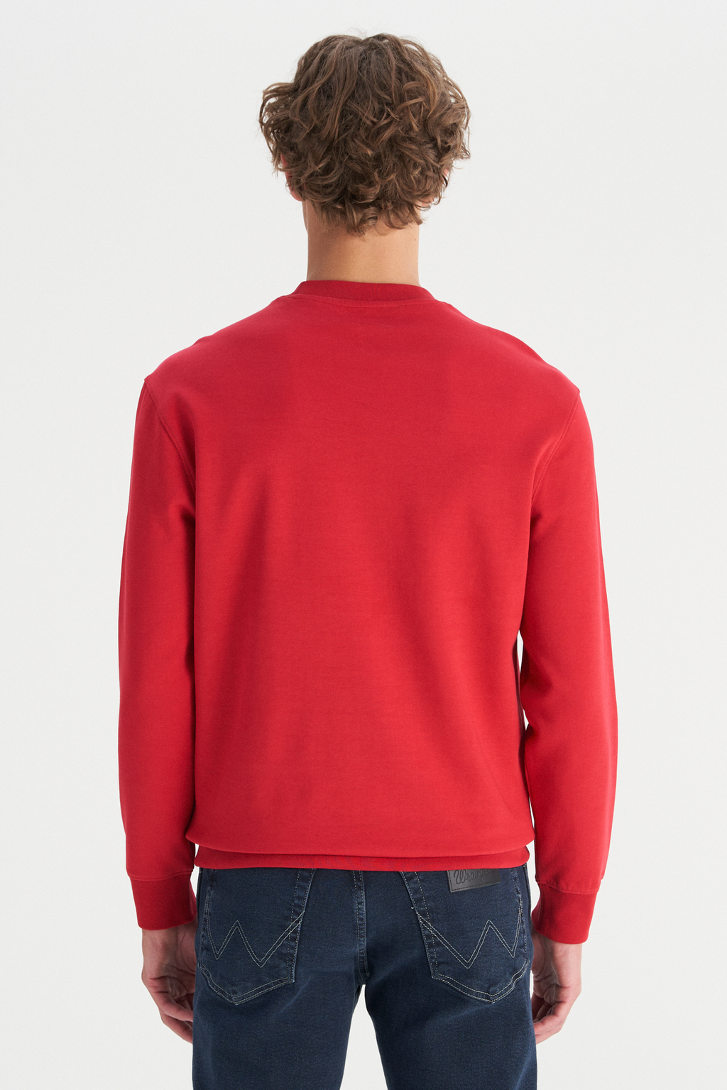 Wrangler Erkek Regular Fit Normal Kesim Bisiklet Yaka Logo Detaylı Sweatshirt