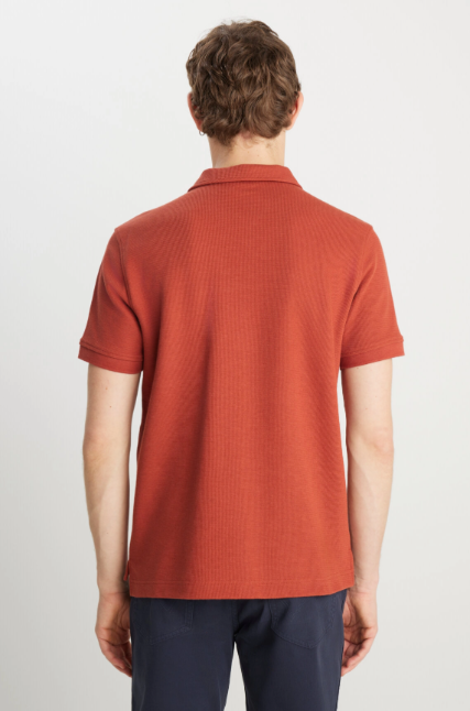 Wrangler Erkek Pamuklu Polo Yaka Kısa Kollu Düz T-Shirt Standart Kalıp
